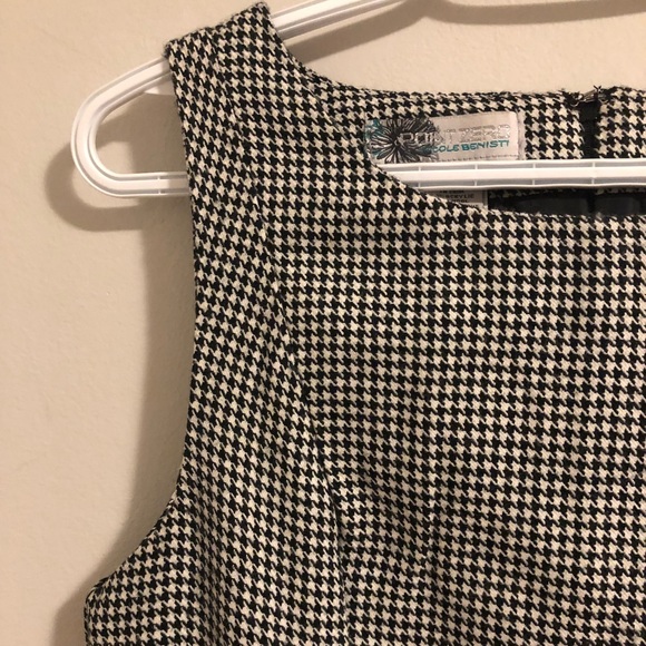 Vintage Point Zero houndstooth sleeveless dress - Picture 7 of 12